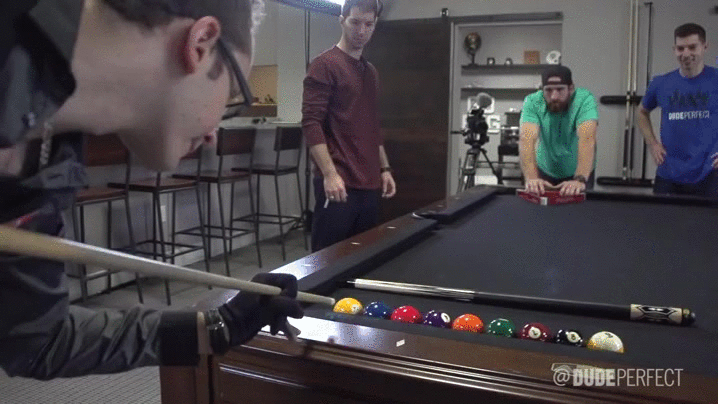 interesting trick shot