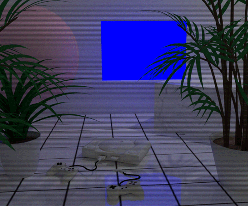 vaporwave aesthetic ps1