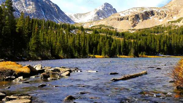 river mountain earth porn