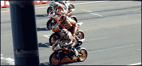 race motorcycle start