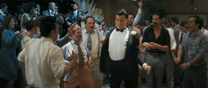 the wolf of wall street dancing