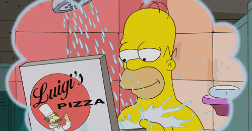 pizza the simpsons homer simpson