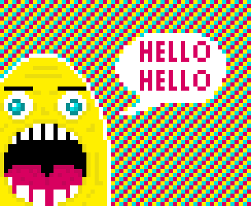 art pixel hello