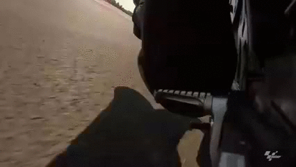 crash motorcycle foot