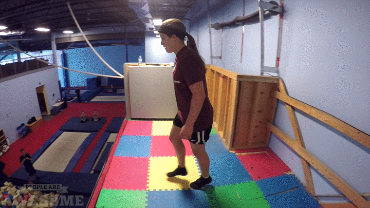 wall tricks trampoline