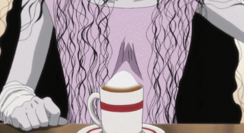 wow coffee anime gif