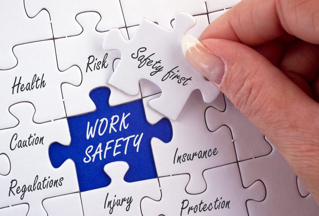 work safety puzzle pieces