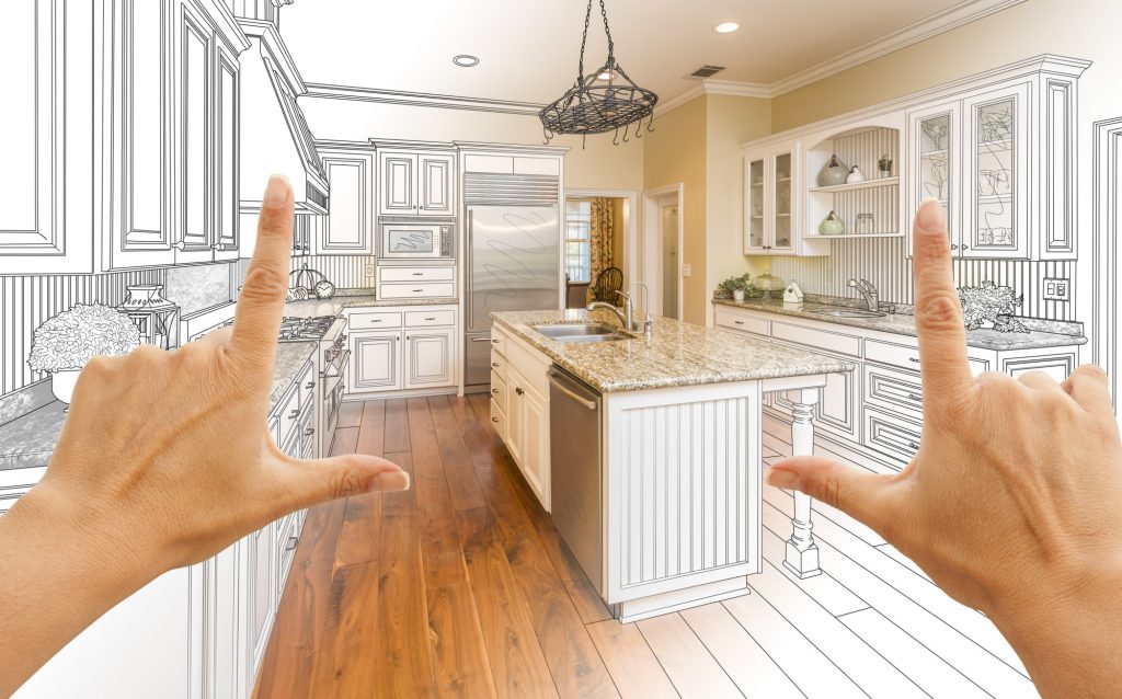 kitchen design sketch